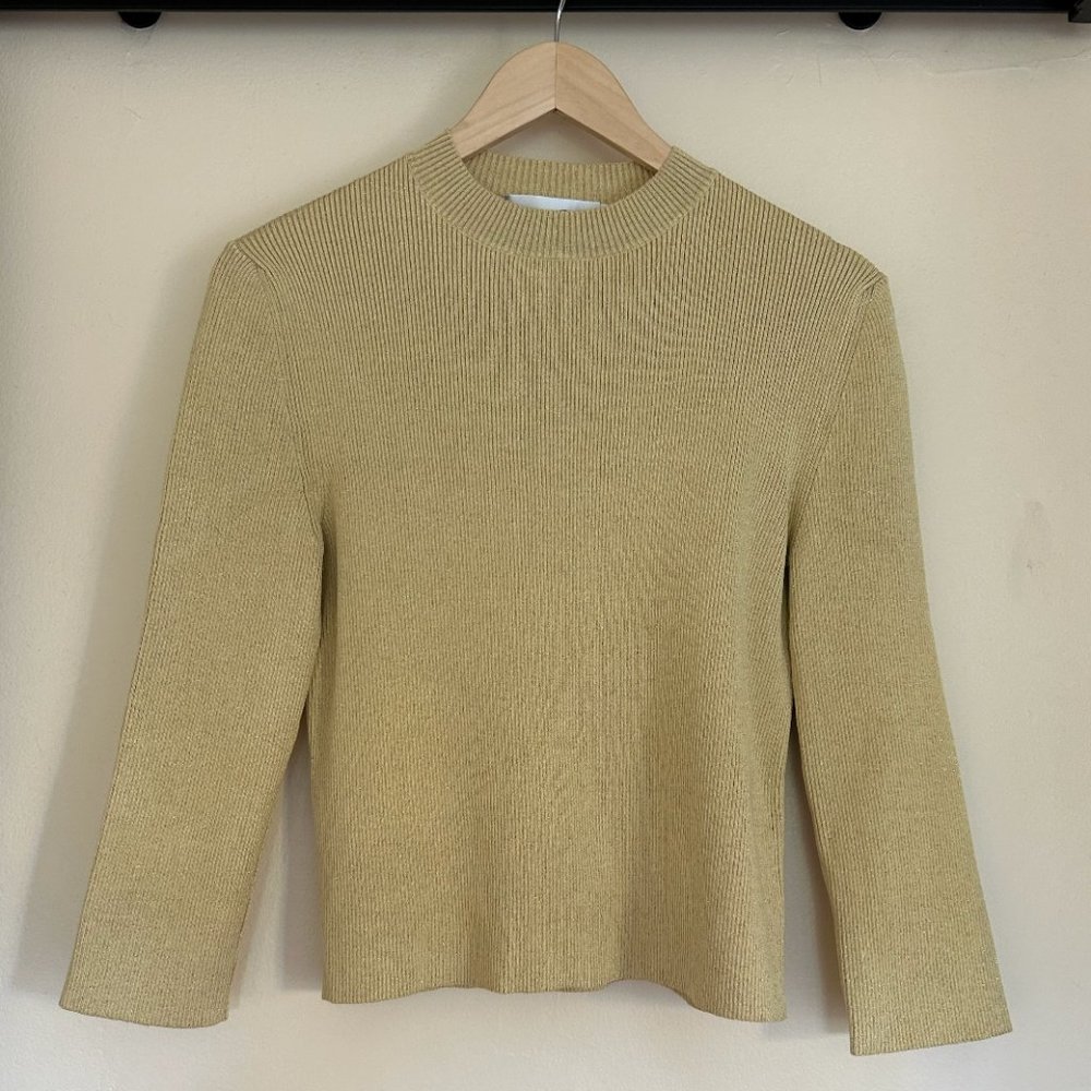 OSCAR DE LA RENTA - Crew Neck Sweater yellow